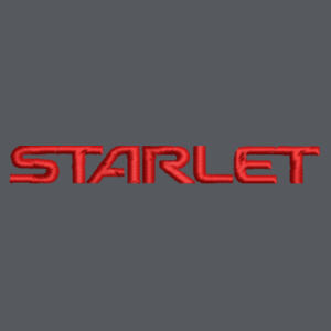 Embroidered Red Starlet Badge - Softstyle™ women's ringspun t-shirt Design