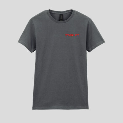 Embroidered Red Starlet Badge - Softstyle™ women's ringspun t-shirt Thumbnail