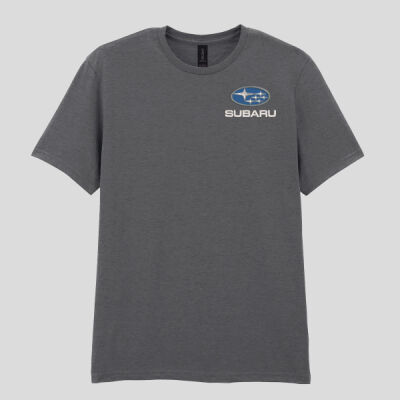 Subaru Logo Embroidered - Softstyle™ adult ringspun t-shirt Thumbnail
